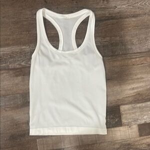 Women's White Racerback Tank Top